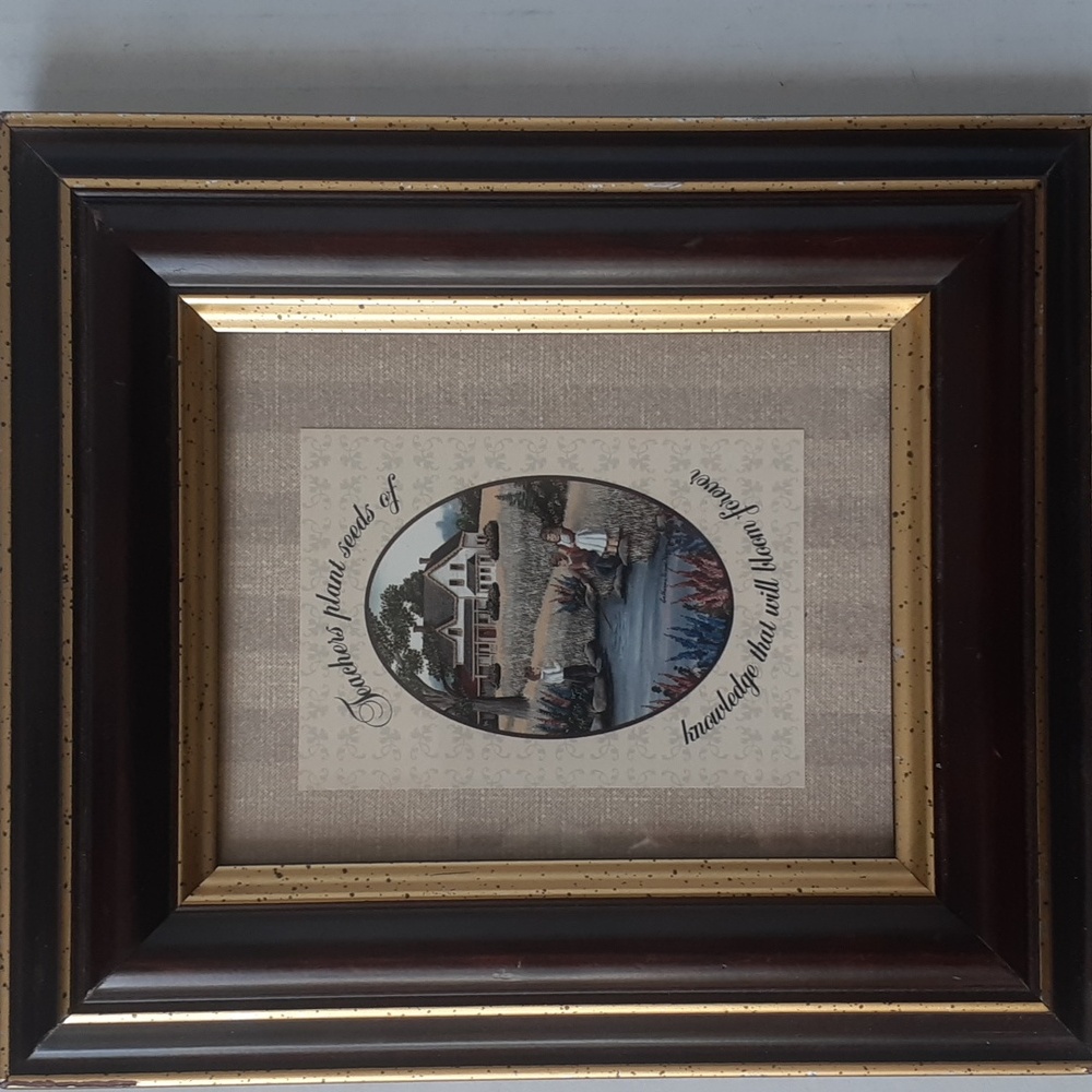 Vintage Catherine Karnes Munn (CKM) Small Framed Picture